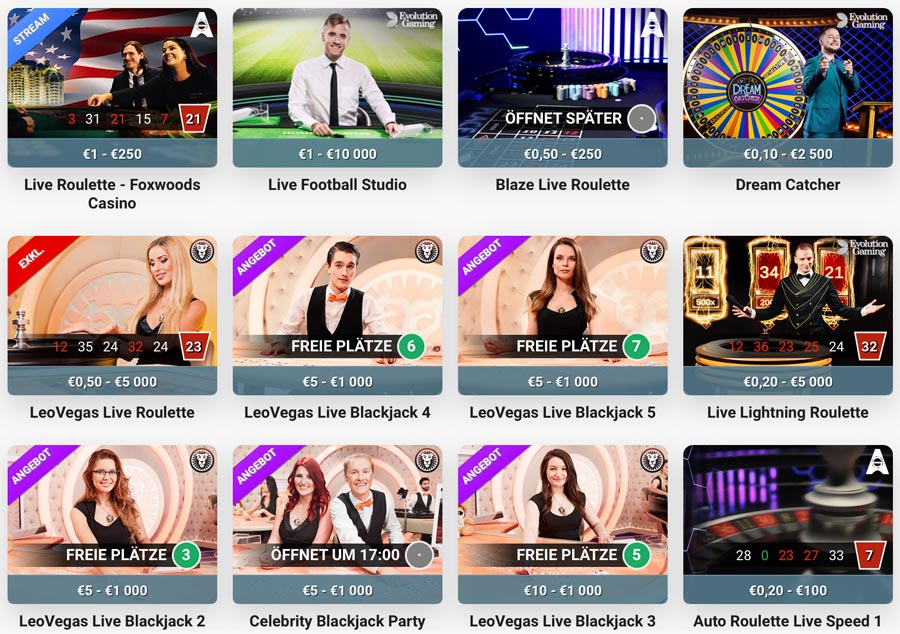 glory casino games